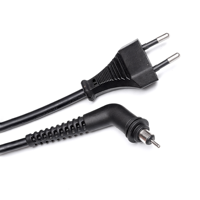 Câble d'alimentation EU à 2 conducteurs en PVC, cordon standard européen à 2 broches avec embout rotatif pour fer à friser et lisseur