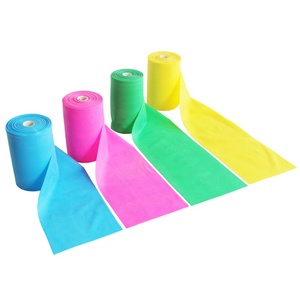 사용자 정의 로고 10m/20m 비 라텍스 요가 탄성 밴드 근력 훈련 요가 벨트 치료 세트 50 야드 테라밴드 벌크 루프 - Product Image 4