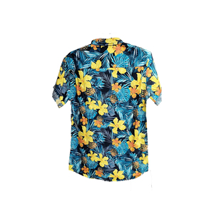 เสื้อเชิ้ตลำลองผ้าฝ้ายคุณภาพสูงสำหรับผู้ชายคอลเลคชั่นฤดูใบไม้ร่วงลายดอกไม้แฟชั่นผ้าลินินพิมพ์โลโก้ตามสั่ง - Product Image 5