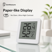 ZenMeasure Mini Thermomètre Hygromètre Électronique Intelligent en ABS avec Écran LCD - Portable pour Chambre de Bébé 1 An