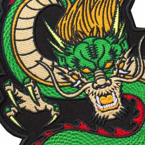 Patch brodé personnalisé thermocollant Dragon grande taille pour veste de moto, écologique - Product Image 2