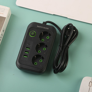3USB + 1type-c giao diện Nga Ổ Cắm Châu Âu lỗ hộp tiêu chuẩn đen trắng - Product Image 2