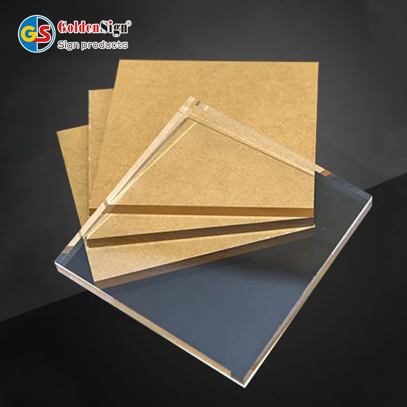 Goldensign haute qualité 100% vierge matériel plexiglas givré moulé mat feuille acrylique feuille de plexiglas