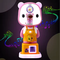 Distributeur automatique de bonbons d'intérieur mignon ours machine commerciale de cadeaux de jeu distributeur automatique bon marché à pièces pour enfants