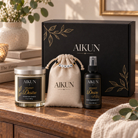 AIKUN – Service de personnalisation par notre équipe de designers, conception exclusive, ensemble de bougies parfumées raffinées pour cadeau d'anniversaire