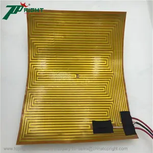 Topright flexibele polyimide kapton tape heater met pt100 sensor