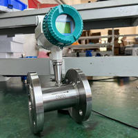 Débitmètre numérique à turbine haute pression DN80 avec sortie 4-20mA/ Impulsion/ RS485/MODBUS OEM pour eau pure et huile