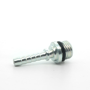 Raccord de tuyau hydraulique, filetage mâle 1/4 pour conduites d'eau haute pression, connecteur en fer - Product Image 1