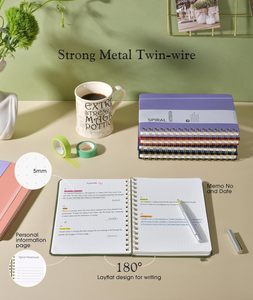 LOGO personalizzabile A5 copertina in pelle di Business Journal <span class=keywords><strong>a</strong></span> <span class=keywords><strong>spirale</strong></span> rilegatura tascabile Notebook pagine 150 di alta qualità fornitore di uffici - Product Image 5