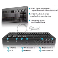 Consola Profesional MA2 para Equipos de Escenario, Controlador de Luces DMX512, Mini Controlador de Proyección para DJ, Discoteca y Fiestas
