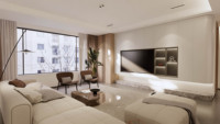Meubles TV modernes en bois sur mesure pour salon et maison |   Marque GOONUO, design et savoir-faire de qualité supérieure