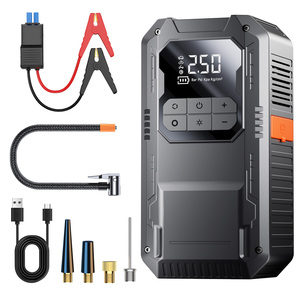 Xách tay 12V 6000 mAh tự động pin Booster nhảy khởi động Kit màn hình kỹ thuật số LED ánh sáng máy bơm không khí máy nén cho xe ô tô/xe máy - Product Image 2