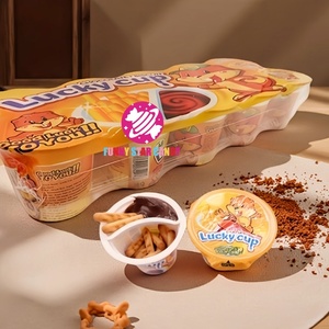 Prezzo di fabbrica per bambini Snack dolce tazza di cioccolato dolce confettura di caramelle con biscotto croccante barra salsa cioccolato - Product Image 1