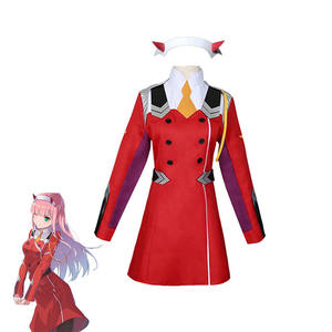 Disfraz de <span class=keywords><strong>Cosplay</strong></span> de Anime DARLING in the FRANXX, Disfraz de Conejita <span class=keywords><strong>Zero</strong></span> <span class=keywords><strong>Two</strong></span>, Disfraz Sexy de Mujer 02, Traje de Cuero Rojo - Product Image 5