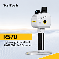 Scanner LiDAR portable TopTech RS70 léger, précision de cartographie 3D, logiciel GreenValley