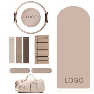 <b>Custom</b> <b>logo</b> Gym Yoga <b>Ball</b> & Round Pilates Ring Fitness Set Silicone Ankle Weights Resistance Band Pilates Kit - Product Image 2