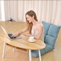 Chaise pliante en bois massif, siège rembourré avec Support dorsal, pour jeux vidéo, lecture et méditation