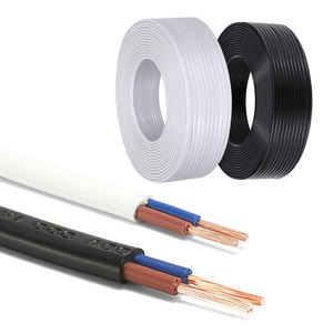 18AWG Câble plat gainé à 2 brins Câble RVV flexible Fil de cuivre pur pour éclairage LED Cordon d'alimentation automobile de voiture Projets de bricolage - Product Image 2