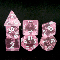 Dés en acrylique transparent polyédriques pour D&D, jeux de société ou de cartes – Lot de dés en gros pour Dungeons and Dragons