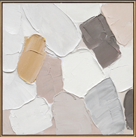 Peinture murale abstraite peinte à la main sur toile, blocs de couleur, peinture acrylique, pour décoration de salon - Offre Spéciale