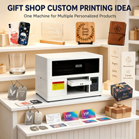 Impresora UV Plana de Escritorio A4 para Carcasas de Teléfono, Acrílico, Metal, Madera, Vidrio, Impresión Personalizada para Uso Doméstico y Comercial