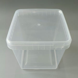 Caja cuadrada de plástico transparente dura de PP <span class=keywords><strong>para</strong></span> alimentos, barra de chocolate, embalaje, helado, contenedor de plástico 2,5 L - Product Image 3