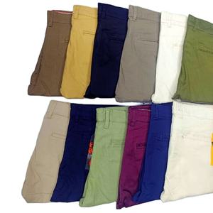 Хит продаж, складские тканые 98% хлопчатобумажные 2% из спандекса, Саржевые ткани для брюк, в наличии, набор из хлопка и полиэстера - Product Image 1