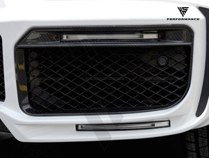 Copertura Fendinebbia in Fibra di Carbonio Stile <span class=keywords><strong>R</strong></span> B900 con Luce LED per Mercedes Benz Classe <span class=keywords><strong>G</strong></span> W464 G63 AMG G500 2019-2024 - Product Image 2