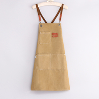Tablier de travail en toile personnalisé, imperméable, résistant à l'huile et à la saleté, pour femmes, idéal pour le nettoyage et la publicité