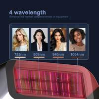 2026 Weifang KM LASER Titanium Professional 3Wave 755 1064nm Máquina de depilación láser de diodo 808nm Equipo de salón de belleza