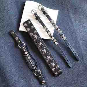 Flat <b>Leather</b> <b>Bracelet</b> Exclusive Design Protection Wholesalers Hypoallergenic Metal Holiday Gift for Women High Fidelity Color - Product Image 3