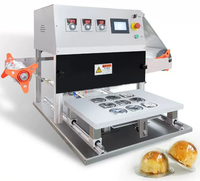 Machine de scellage et d'emballage pneumatique pour barquettes alimentaires / Scelleuse de barquettes en plastique pour aliments