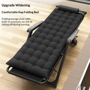 Chaise longue pliante d'extérieur moderne haut <span class=keywords><strong>de</strong></span> gamme, robuste et portable, pour une relaxation complète du corps, idéale pour patio, plage et cour – Vente en gros usine - Product Image 4