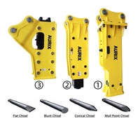 AURIX-HB Mini Brise-roche hydraulique à burin latéral, qualité supérieure, nouveau produit en vente, CE, prix du brise-roche pour excavatrice Doosan