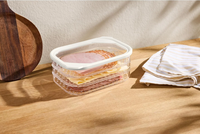 Boîte de rangement pour charcuterie empilable de qualité alimentaire supérieure, 3 couches, récipient de stockage pour charcuterie au réfrigérateur