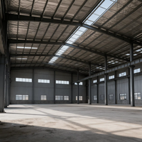 Bâtiment industriel modulaire en métal, atelier, hangar, bureau, structure en acier, construction d'entrepôt