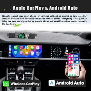 Autoradio Android 13 avec double écran tactile 12,3 pouces, Carplay sans fil, pour Porsche Cayenne, mise à niveau 2018-2023, lecteur multimédia GPS - Product Image 2