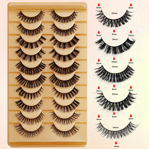 10 paires naturel <span class=keywords><strong>russe</strong></span> D rouleau personnalisé <span class=keywords><strong>faux</strong></span> <span class=keywords><strong>cils</strong></span> en gros Logo personnalisé <span class=keywords><strong>effet</strong></span> 3D oeil de chat <span class=keywords><strong>cils</strong></span> Extensions de haute qualité - Product Image 3