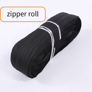 Cremallera de nailon de alta calidad resistente al desgaste, teñida, de 5 hilos, 200 metros por rollo, para estuches de lápices, bolsas de papelería, cadena larga de cremallera de nailon - Product Image 2
