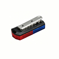 Lampe torche LED clignotante rouge et bleue pour patrouille de guidage routier, lampe d'épaule, feux d'avertissement