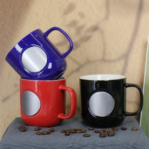 豪华铭牌定制陶瓷徽标简约可重复使用350毫升咖啡杯促销企业礼品 - Product Image 3