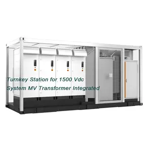 Inverter hibrida, 3300kW 4400kW modular fotovoltaik sistem DC 1500V terintegrasi transformator tegangan sedang inverter surya