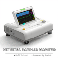 BesClaireMed BCM-L8V Système de surveillance cardiaque fœtale portable de classe II pour vétérinaires, Doppler fœtal, machine CTG électrique en plastique durable