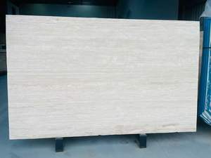 <span class=keywords><strong>Travertin</strong></span> Super Blanc d'Italie, <span class=keywords><strong>Travertin</strong></span> Blanc Ivoire, Pierre Naturelle Polie, Dalle de Marbre <span class=keywords><strong>pour</strong></span> Mur et Sol - Product Image 1