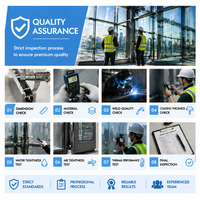 Structure en acier de qualité supérieure pour murs-rideaux, designs architecturaux modernes pour bâtiments de grande hauteur, fournis directement par l'usine