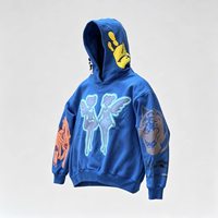 Sweat à capuche pour homme avec logo personnalisé, coupe ample, tricoté, imprimé sérigraphié, design doublé, style Hip Hop