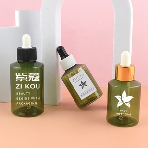 Wholesale Reusable High Quality Small 50ml 100ml Essential Oil Serum Perfume Plastic <strong>Dropper</strong> <strong>Bottle</strong> with Lids for Cosmetics - Product Image 4