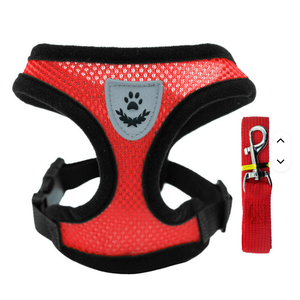 Set Tali dan Kalung Anjing Modern Sederhana Tahan Lama, Rompi Reflektif, Tali yang Dapat Disesuaikan, Pegangan Lembut, Semua Musim, untuk Anjing Kecil dan Sedang - Product Image 5