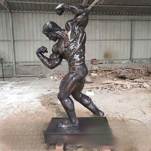 Estatua de Bronce de Fisicoculturista a Tamaño Real Personalizada, Escultura de Hombre Musculoso para Decoración de Gimnasios <span class=keywords><strong>y</strong></span> Centros de Fitness - Product Image 4