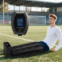 Masseur de jambes à compression d'air à 8 chambres Athlete Gym Pro, alimenté par batterie, bottes de récupération portables pour soulager les douleurs musculaires